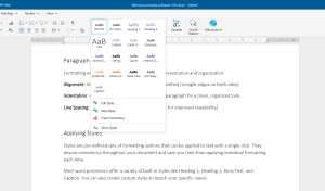 building a resume on word